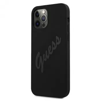 Guess Script Vintage Hard Case für Apple iPhone 12 Pro Max 6,7 Zoll Schwarz