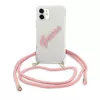 Guess GUHCP12SCRTVSPI iPhone 12 mini 5,4 Zoll Pink Hardcase Script Vintage