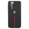 Ferrari FEOSIHCS21MBK S21+ G996 Black Hardcase Off Track Leather Nylon Stripe