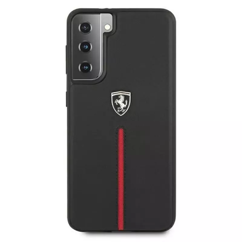 Ferrari FEOSIHCS21MBK S21+ G996 Black Hardcase Off Track Leather Nylon Stripe