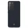 Mercedes-Benz Silicone Line Hard Case für Samsung Galaxy S21 Ultra (SM-G998) - Blau