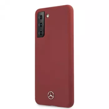 Mercedes-Benz Silicone Line Hard Case für Samsung Galaxy S21 (SM-G991) - Rot