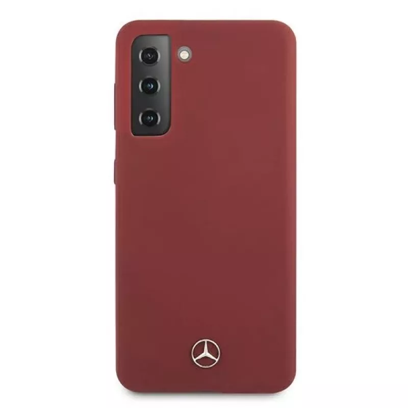 Mercedes-Benz Silicone Line Hard Case für Samsung Galaxy S21 (SM-G991) - Rot