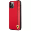 Ferrari FESAXHCP12LRE iPhone 12 Pro Max 6,7 Zoll Red Hardcase On Track Carbon Stripe