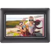 AGFAPHOTO Agfa Photo LED HD 7 Digitaler Bilderrahmen mit Uhr und Kalender APF700 Schwarz