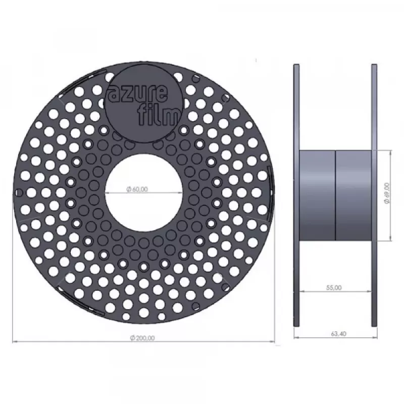 AzureFilm ABS-P Gelb 1,75 mm 1 kg 3D-Filament
