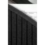 Veloflex Vertikalablage 4446280 DIN A4 bis 56 cm 23 Fächer PP Schwarz