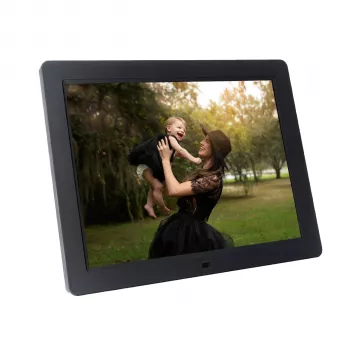 Braun DigiFrame 1594 15-Zoll Digitaler Bilderrahmen, 16 GB Speicher, HDMI-Eingang, Schwarz