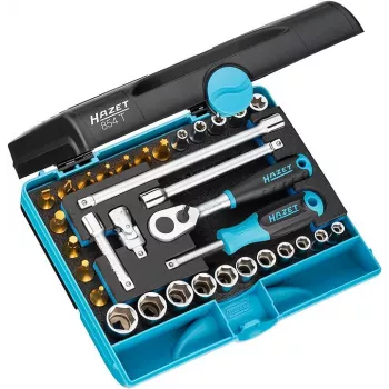 HAZET 854T Steckschlüsselsatz - 1/4 Zoll - Metrisch/Zoll - 33-teilig - 6,3 mm - 1/4 Zoll