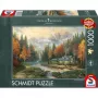 Schmidt Thomas Kinkade Studios Autumn Evening at the Lake 1000 Teile Puzzle