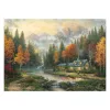 Schmidt Thomas Kinkade Studios Autumn Evening at the Lake 1000 Teile Puzzle