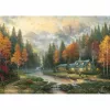 Schmidt Thomas Kinkade Studios Autumn Evening at the Lake 1000 Teile Puzzle