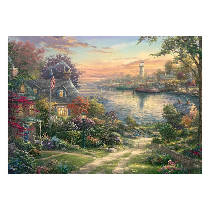 SCHMIDT SPIELE Thomas Kinkade Studios: Harbor in New England (1000 Teile)
