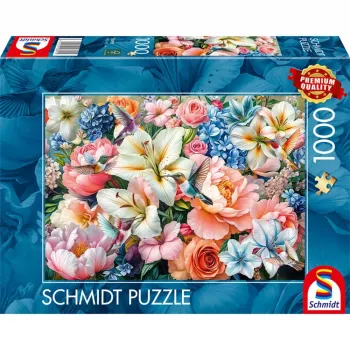 Schmidt Spiele Blumen in Pastell (1000 Teile) Puzzle