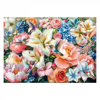 Schmidt Spiele Blumen in Pastell (1000 Teile) Puzzle