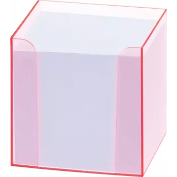Folia 99072 Notizbox mit fluoreszierendem Rand Pink