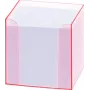 Folia 99072 Notizbox mit fluoreszierendem Rand Pink