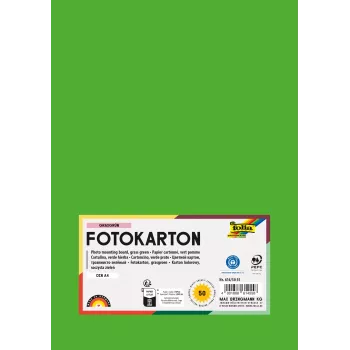 Folia 614/50 55 - Grün - Uni - A4 (210 x 297 mm) - 300 g/m² - 50 Blatt - Deutschland