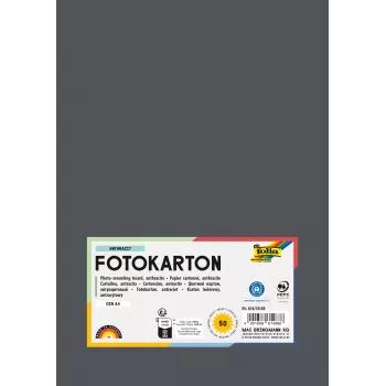 Folia 614/50 88 - Anthrazit - Uni - A4 (210 x 297 mm) - 300 g/m² - 50 Blatt - Deutschland