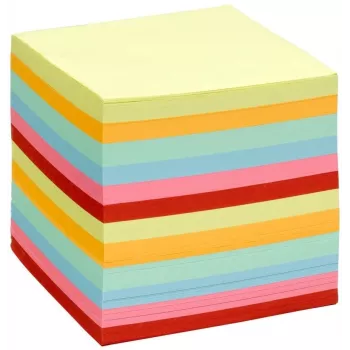 Folia 700 Blatt Notizblock, gemischte Farben, 90x90 mm