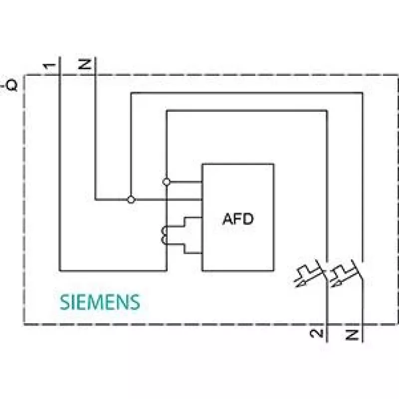 Siemens 5SV6016-7KK16 Brandschutzschalter (AFDD) mit MCB C16 2-polig 230V 1TE