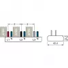 SIEMENS 5ST3675-0 Stiftsammelschiene 10mm² 3p/N 6xAFD+6xKomp. 12TE