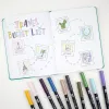 Tombow ABT-6P-4 Dual Brush Pen Set - 6 Stifte - Fine & Brush Spitze - Mehrfarbig - Rund