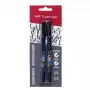 Tombow WS-BHS-2P Dual Brush Pen Set - Schwarz - 2 Stück - Blisterverpackung