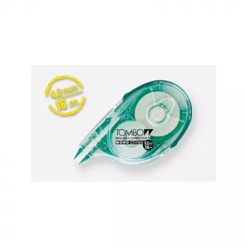 Tombow MONO YXE Korrekturroller - Grün/Transparent - 16 m x 4,2 mm - Blisterpackung