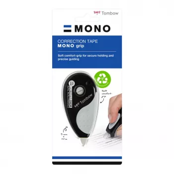 Tombow Korrekturband-Roller Grip CT-CD5C11 5mm x 10m Schwarz/Weiß