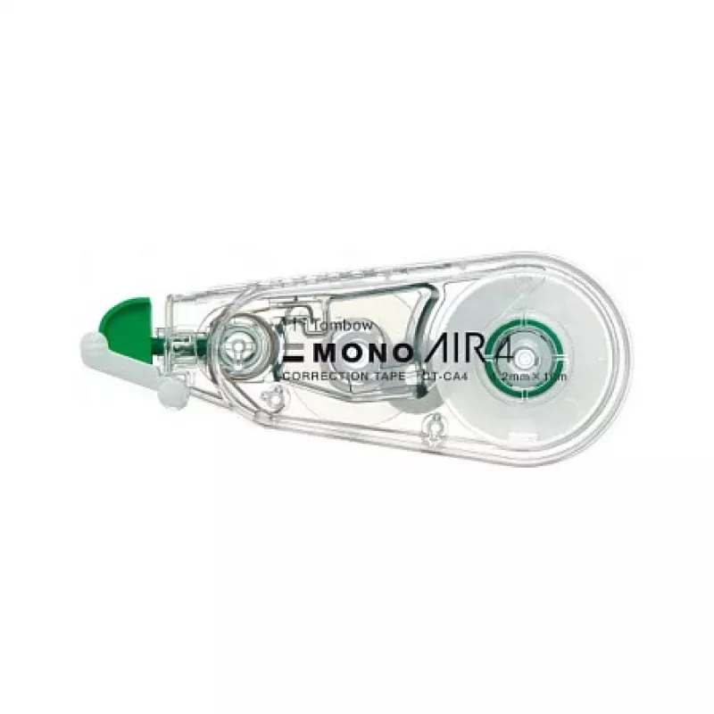 Tombow CT-CA4-20 MONO CA Korrekturroller - Weißes Band 10 m x 4,2 mm - Grüner/transparenter Spender - 20 Stück