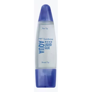 Tombow MONO Aqua Flüssigkleber mit zwei Spitzen, transparent, 10er-Pack