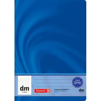 Brunnen Aufgabenheft 1046814 DIN A5 Fadenheftung liniert 48 Blatt - A5