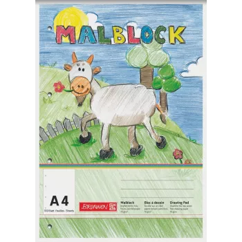 BRUNNEN Zeichenblock DIN A4 100 Blatt
