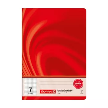 BRUNNEN Vivendi Schulheft Lineatur 7, kariert ohne Rand, A5, 16 Blatt