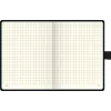 BRUNNEN KOMPAGNON Notizbuch A6 kariert Schwarz 96 Blatt Fadenheftung