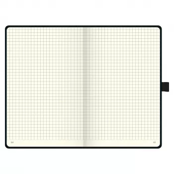BRUNNEN KOMPAGNON Notizbuch A5 kariert schwarz 96 Blatt
