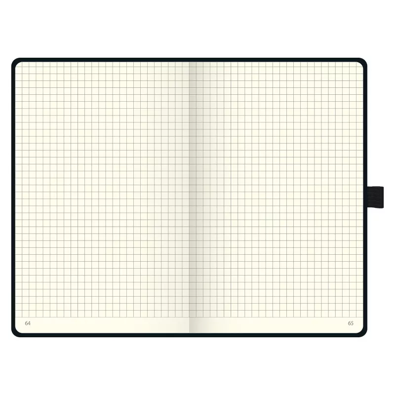 BRUNNEN KOMPAGNON Notizbuch A5 kariert schwarz 96 Blatt