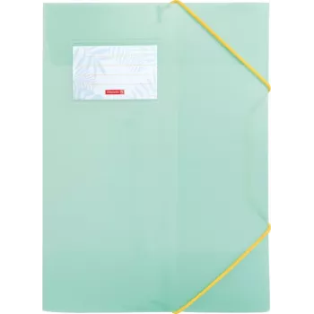 BRUNNEN Colours of Summer Collection Schnellhefter, DIN A4, verschiedene Farben, 3er-Pack, Polypropylen, Gummibandverschluss, 150 Blatt Fassungsvermögen