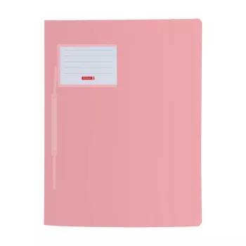 BRUNNEN FACT! Heftmappe Polypropylen Pastellrosa Transluzent DIN A4
