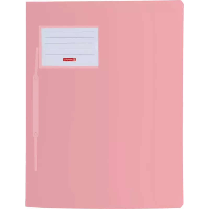 BRUNNEN FACT! Heftmappe Polypropylen Pastellrosa Transluzent DIN A4
