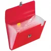 BRUNNEN FACT!pp Organisationsmappe 10 Fächer Rot A4 Polypropylen