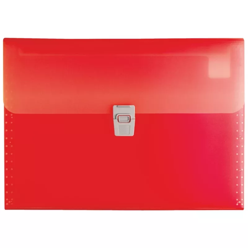 BRUNNEN FACT!pp Organisationsmappe 10 Fächer Rot A4 Polypropylen