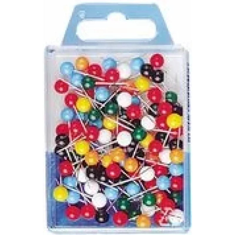 WEDO 56 199 Markierungspins, 16 mm, 6 mm Kopf, verschiedene Farben
