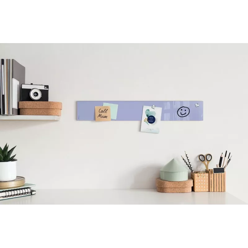 SIGEL Artverum Glas-Magnettafel Lavendel 78 x 12 cm GL109