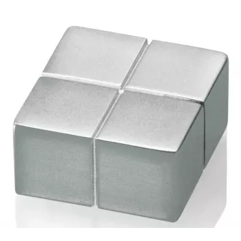 SIGEL C10 Extra Starker Neodym-Scheibenmagnet Silber 20mm x 10mm (4er-Pack)
