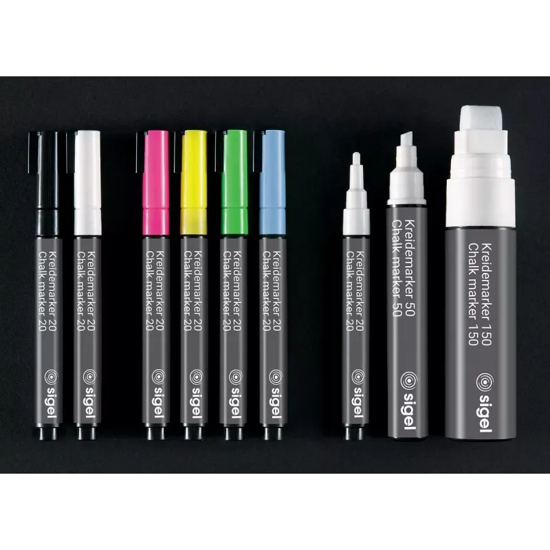 SIGEL Chalk Marker 20 Rundspitze Weiß