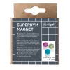 SIGEL BA727 Würfel-Neodymmagnete 11 mm, Pink/Blau/Grün, Glänzend, 3 Stk
