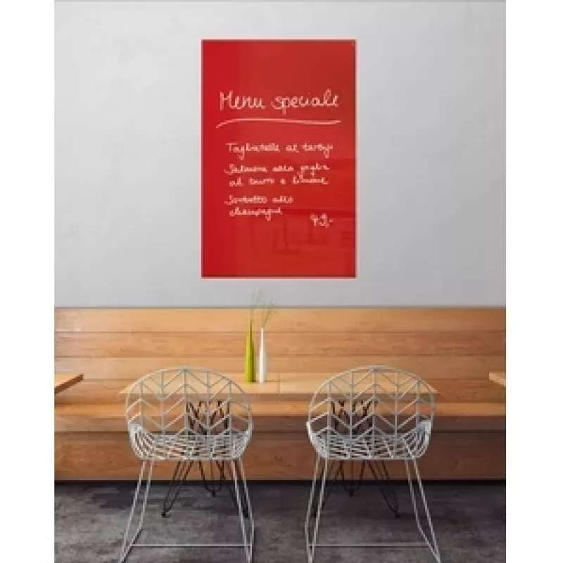 SIGEL GL142 Artverum Magnetic Glass Board 1000 x 650 mm, Super White, Frameless