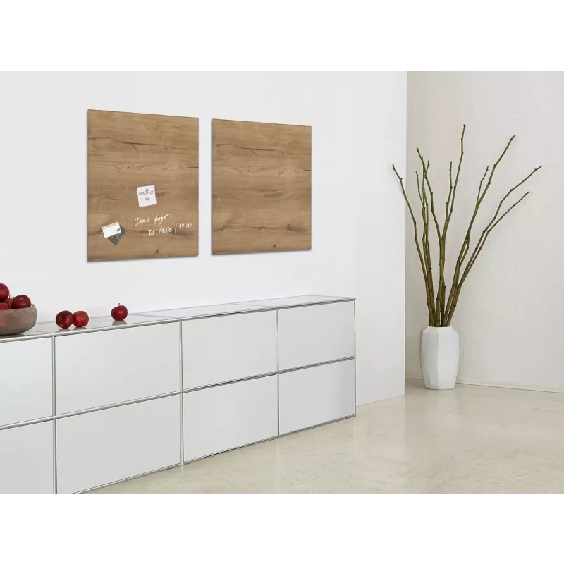 SIGEL GL254 Artverum Glas-Magnettafel 480 x 480 mm Weiß